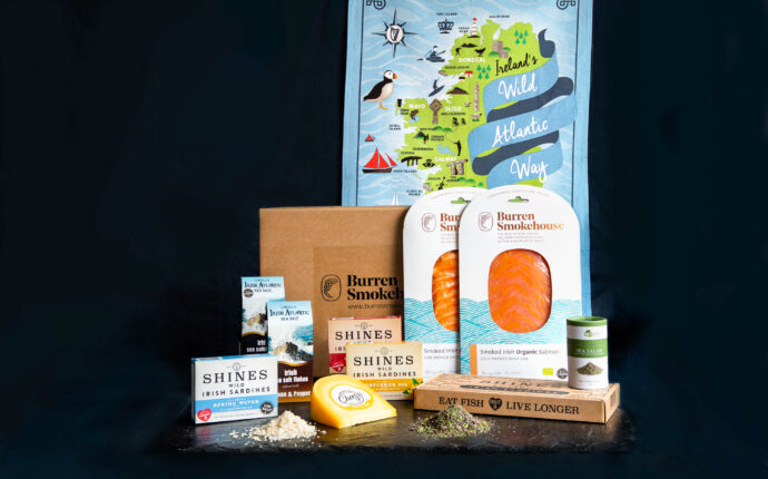 WAW Hamper basket Wild Atlantic Way Burren Smokehouse