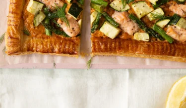 Burren Smoked Salmon Puff Pastry Tart