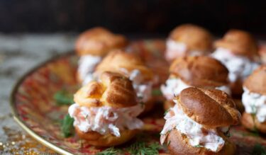 Creamy Burren Smoked Irish Salmon Gougères